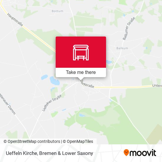 Ueffeln Kirche map