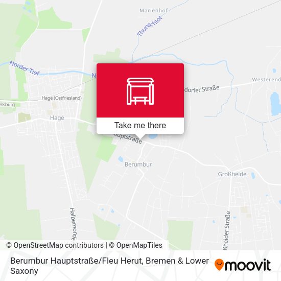 Berumbur Hauptstraße / Fleu Herut map