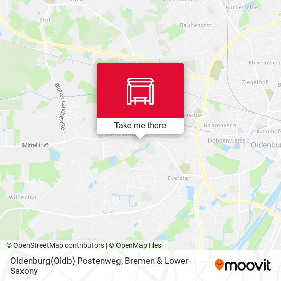 Oldenburg(Oldb) Postenweg map