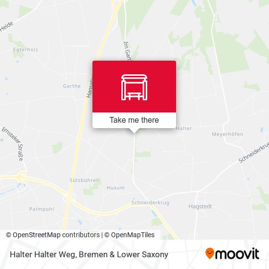 Halter Halter Weg map
