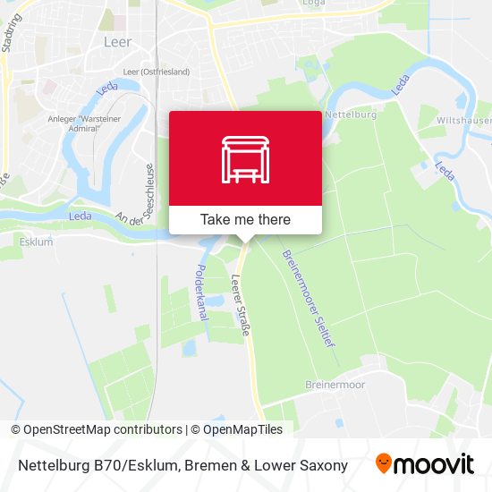 Nettelburg B70/Esklum map