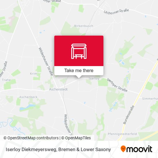 Iserloy Diekmeyersweg map
