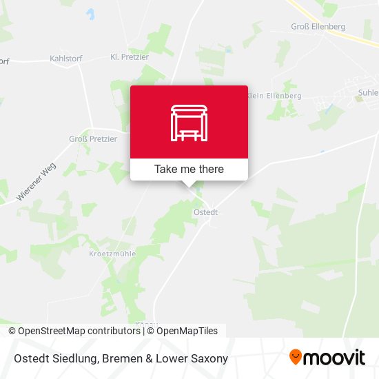 Ostedt Siedlung map