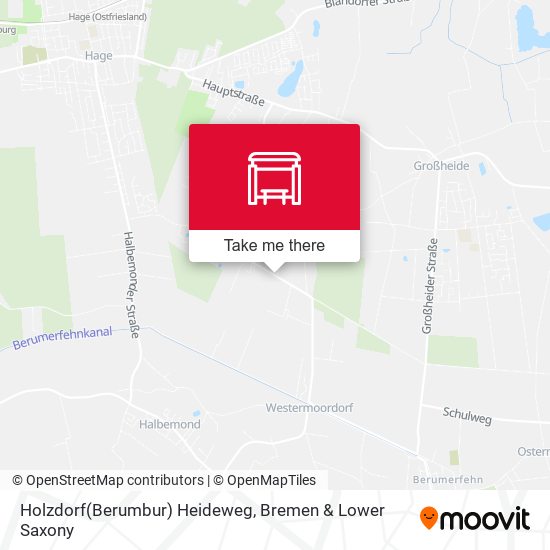 Holzdorf(Berumbur) Heideweg map