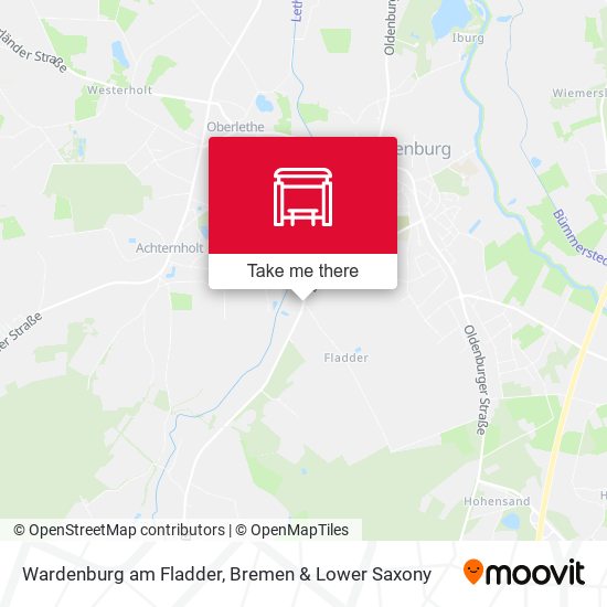 Wardenburg am Fladder map