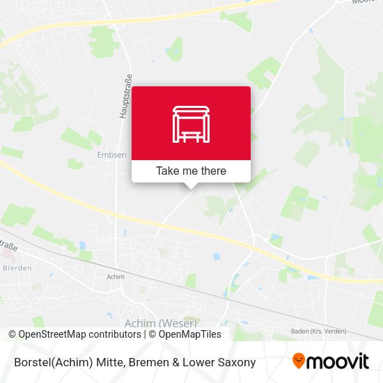 Borstel(Achim) Mitte map