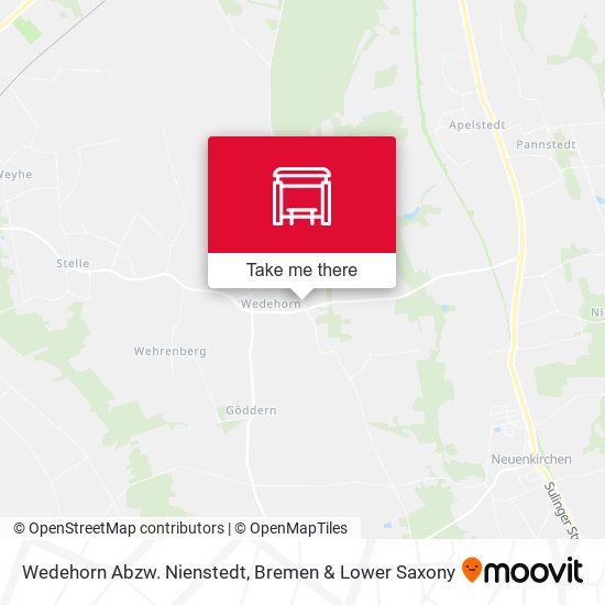 Wedehorn Abzw. Nienstedt map