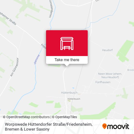 Worpswede Hüttendorfer Straße / Friedensheim map