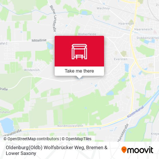 Oldenburg(Oldb) Wolfsbrücker Weg map