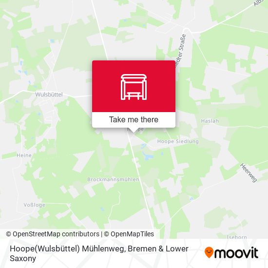 Hoope(Wulsbüttel) Mühlenweg map