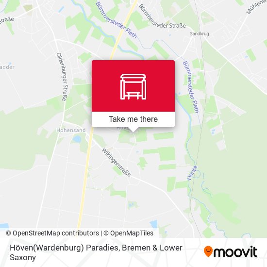 Höven(Wardenburg) Paradies map