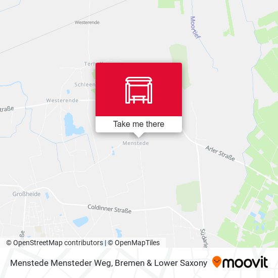 Menstede Mensteder Weg map