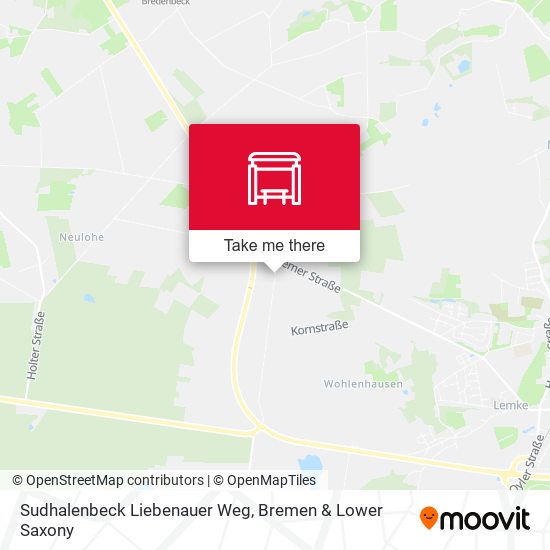 Sudhalenbeck Liebenauer Weg map