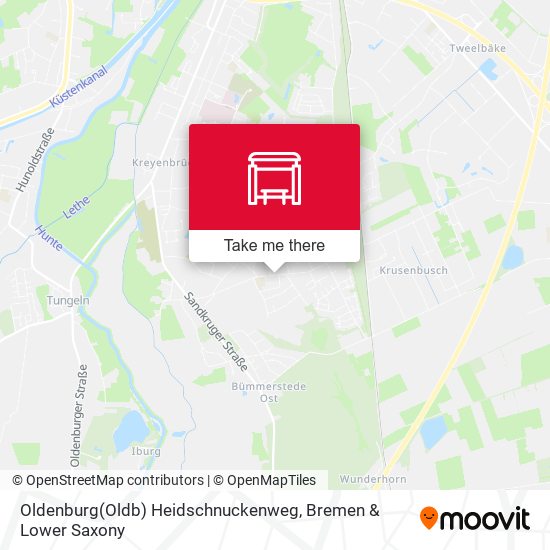 Oldenburg(Oldb) Heidschnuckenweg map