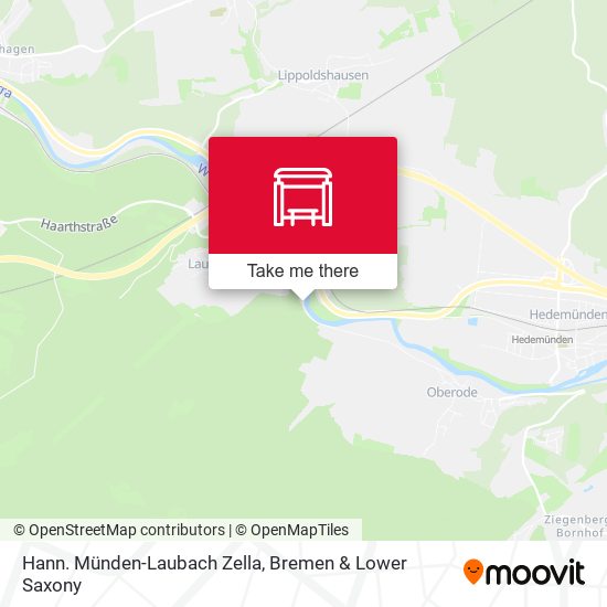 Hann. Münden-Laubach Zella map