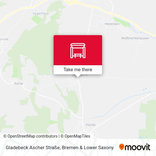 Gladebeck Ascher Straße map