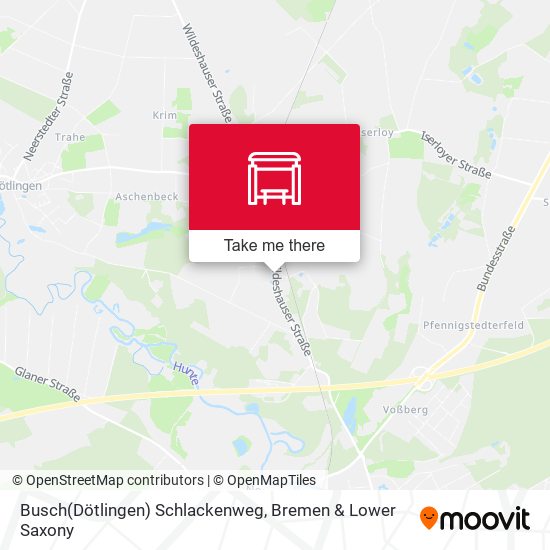 Busch(Dötlingen) Schlackenweg map