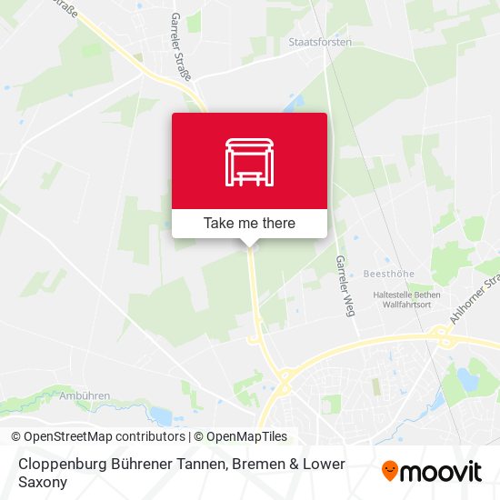 Cloppenburg Bührener Tannen map