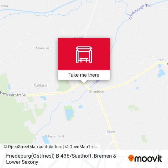 Friedeburg(Ostfriesl) B 436 / Saathoff map