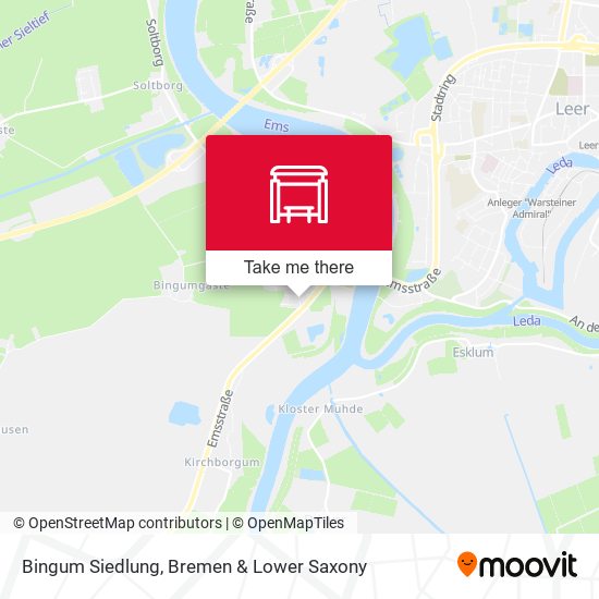 Bingum Siedlung map