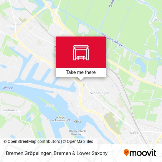 Bremen Gröpelingen map