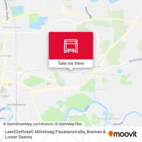 Leer(Ostfriesl) Mittelweg / Fasanenstraße map