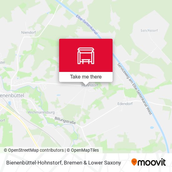 Bienenbüttel-Hohnstorf map