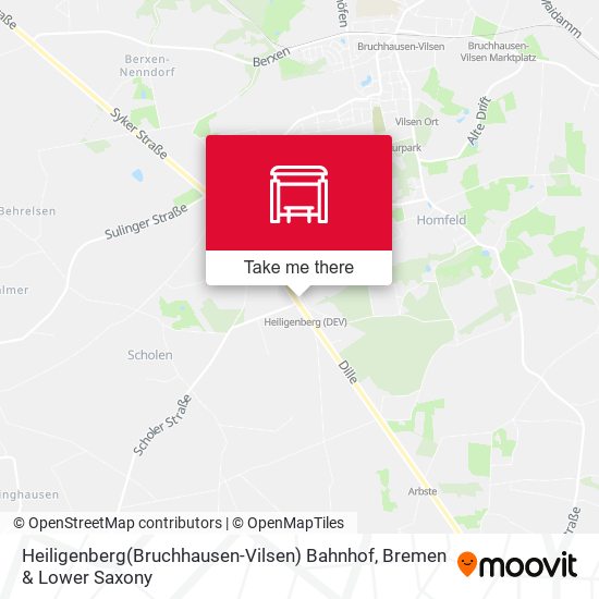 Heiligenberg(Bruchhausen-Vilsen) Bahnhof map
