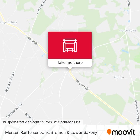 Merzen Raiffeisenbank map