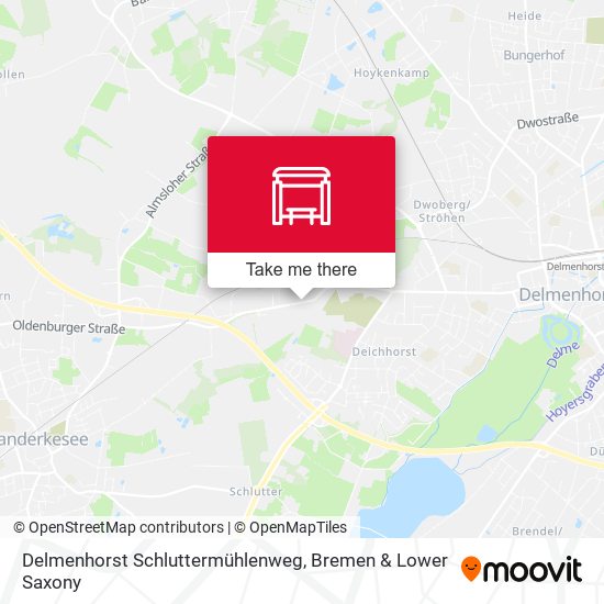 Delmenhorst Schluttermühlenweg map
