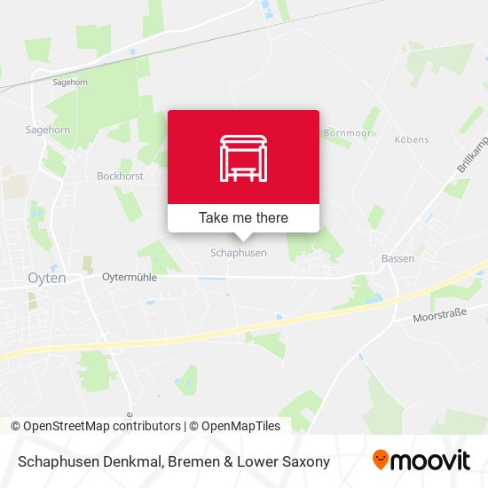 Schaphusen Denkmal map