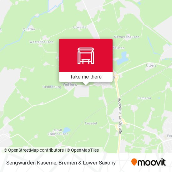 Sengwarden Kaserne map