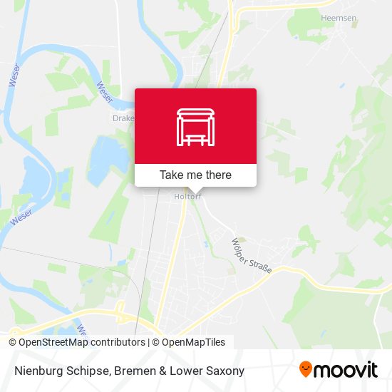 Nienburg Schipse map