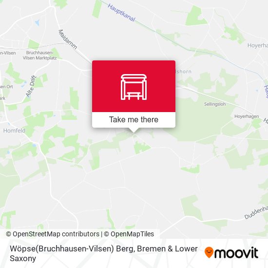 Wöpse(Bruchhausen-Vilsen) Berg map