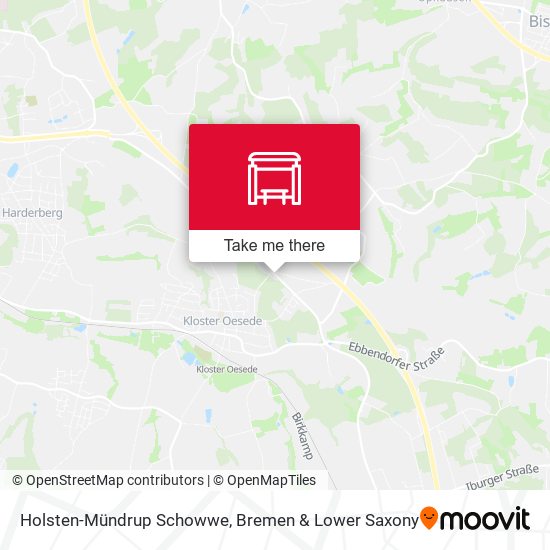 Holsten-Mündrup Schowwe map