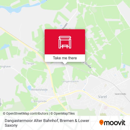 Dangastermoor Alter Bahnhof map