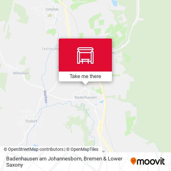 Badenhausen am Johannesborn map