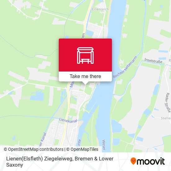 Lienen(Elsfleth) Ziegeleiweg map