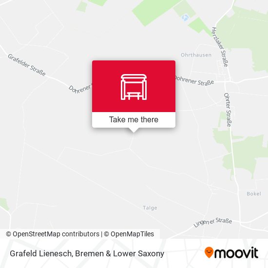 Grafeld Lienesch map