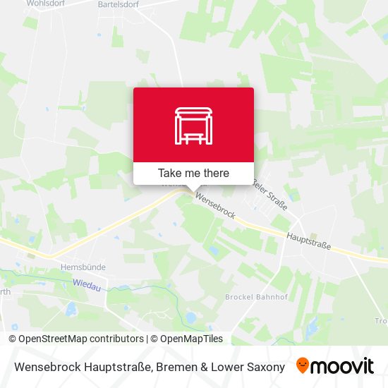 Wensebrock Hauptstraße map