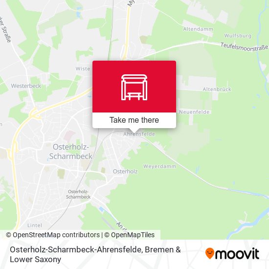 Osterholz-Scharmbeck-Ahrensfelde map