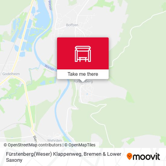 Fürstenberg(Weser) Klappenweg map