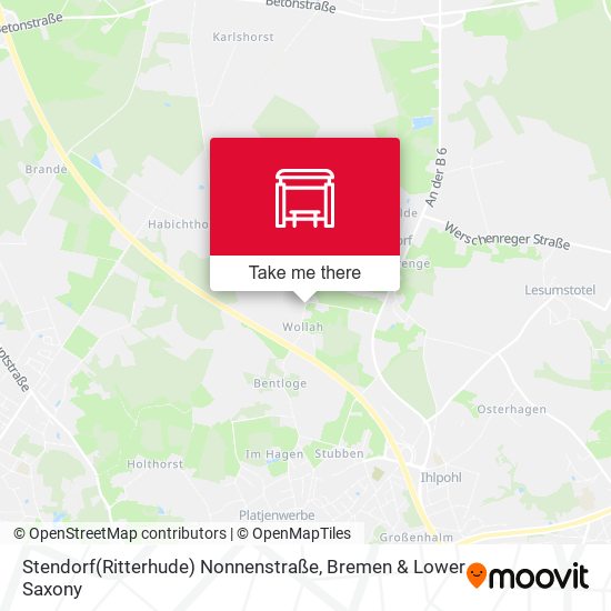 Stendorf(Ritterhude) Nonnenstraße map