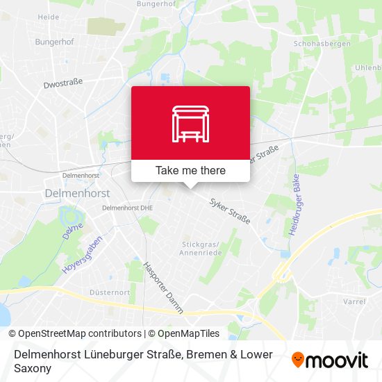 Delmenhorst Lüneburger Straße map