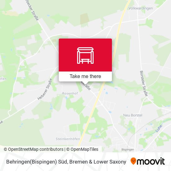 Behringen(Bispingen) Süd map