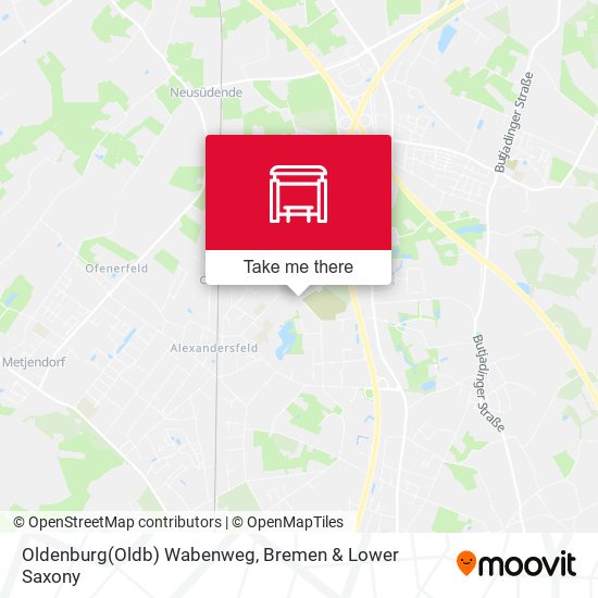 Oldenburg(Oldb) Wabenweg map