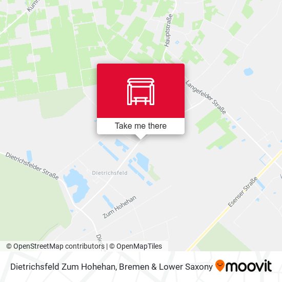 Dietrichsfeld Zum Hohehan map