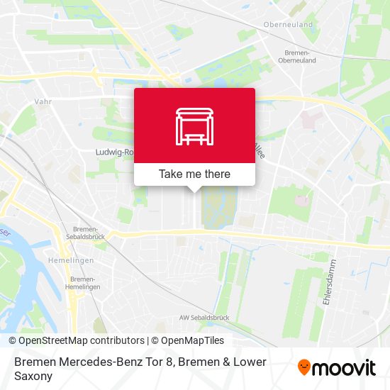 Bremen Mercedes-Benz Tor 8 map