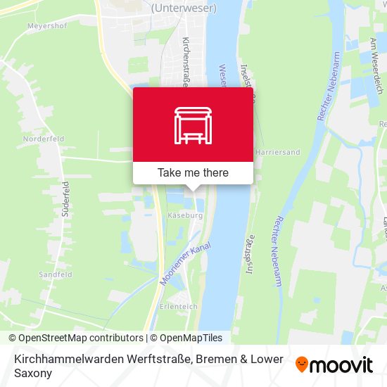 Kirchhammelwarden Werftstraße map