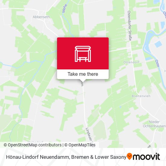 Hönau-Lindorf Neuendamm map